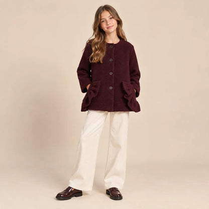 Coat Eunice Burgundy lookbook image 3
