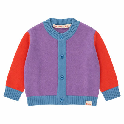 Color Block Baby Cardigan Violet product image