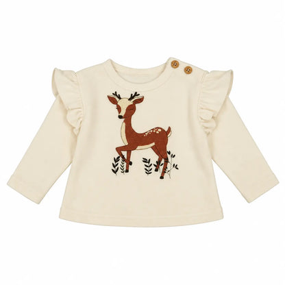 Cotton Velvet Sweatshirt Deer product image
