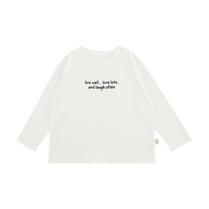 Simple Words Tee - White