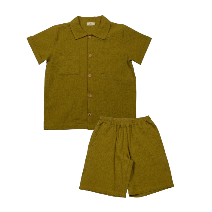 Seersucker Shirt & Shorts
