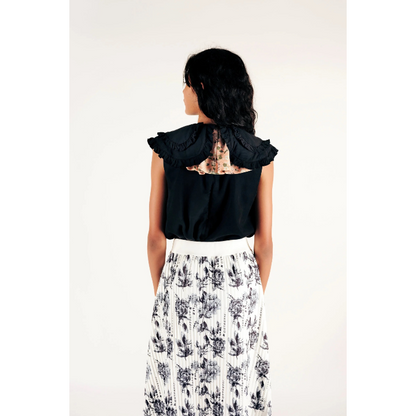 Clarissa Black Woven Blouse