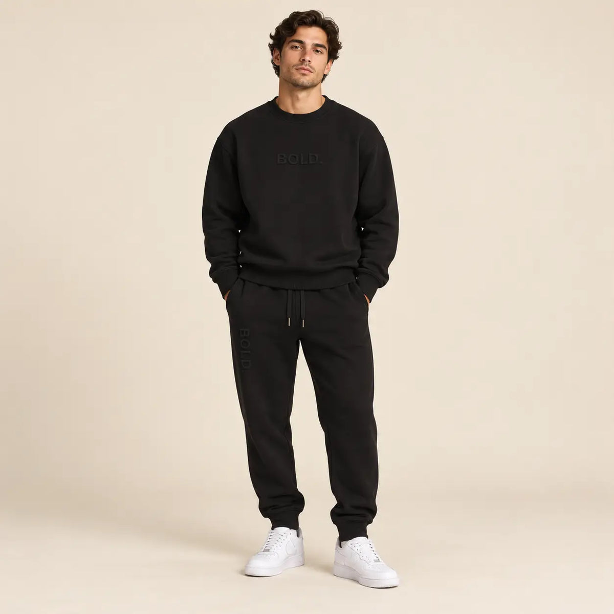 Slim Sweatpants - Ultra Black BOLD