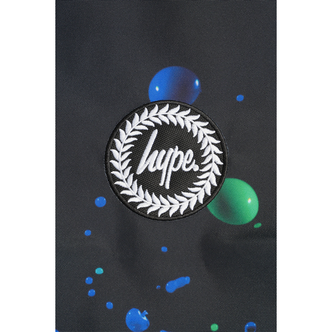 Black 3D Droplet Sports Drawstring Bag