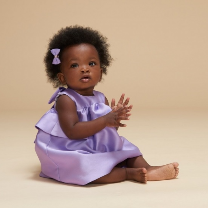 Baby Bow Hairclip Set - Lavender