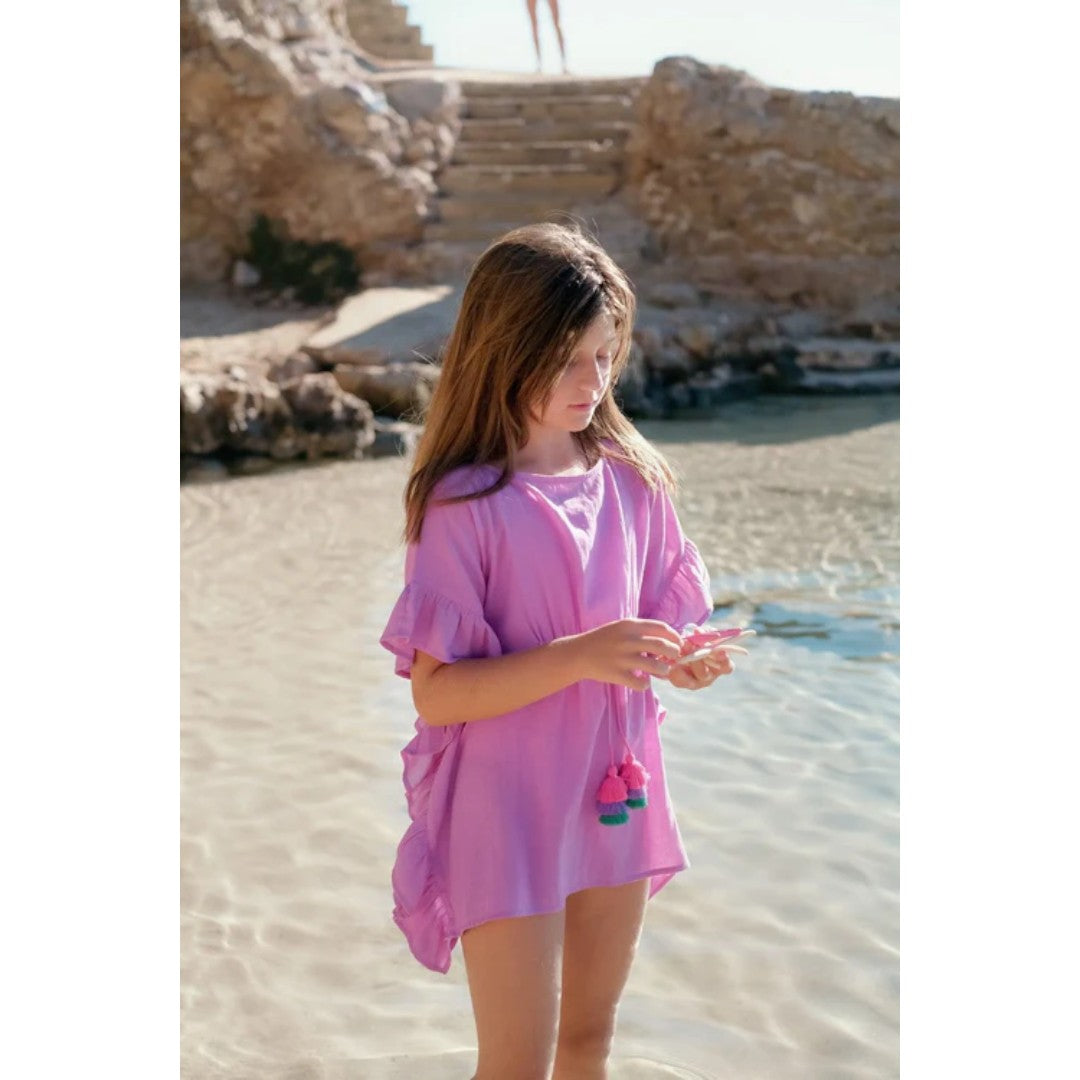 Lea Girls Swim Coverup - Purple