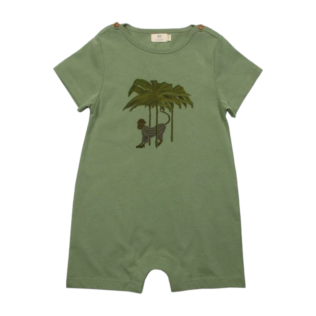 Green Jersey Baby Overall