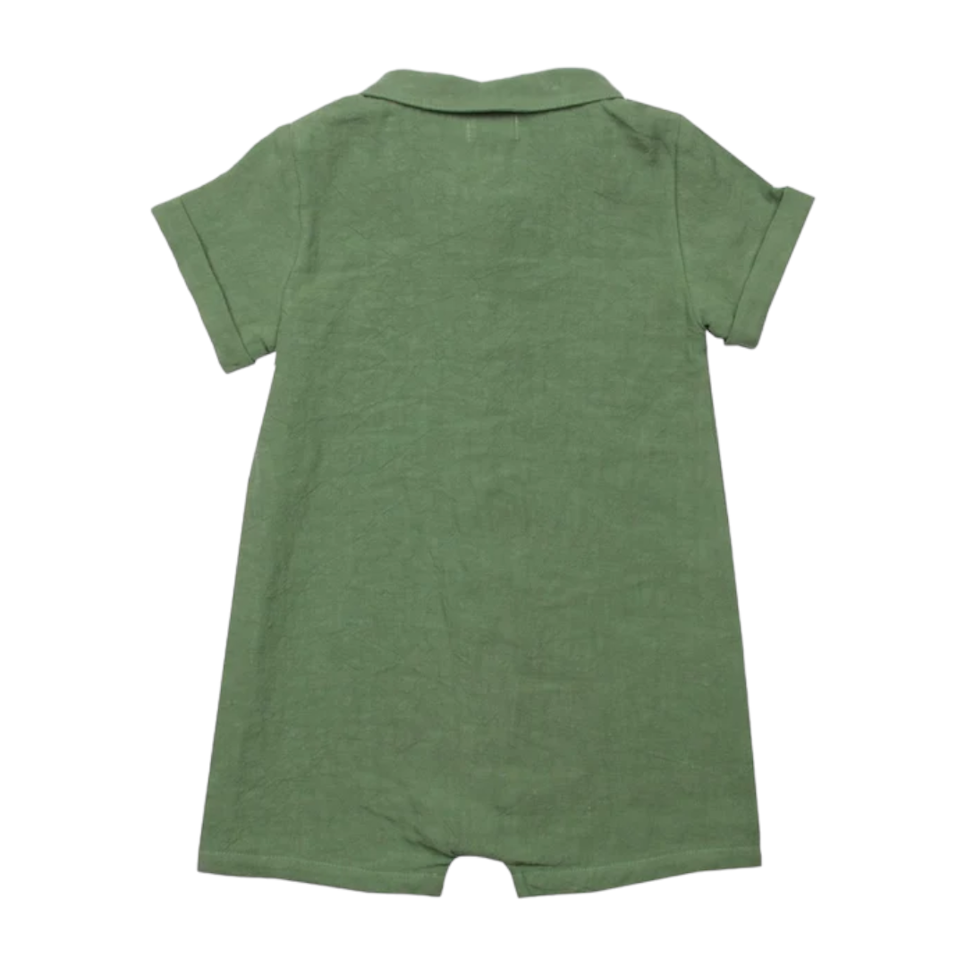 Green Jersey Baby Overall