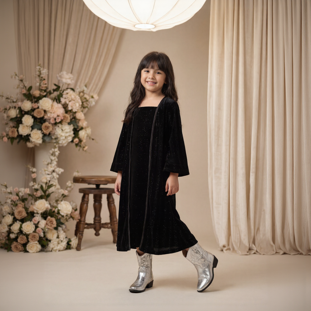 Dalia Black Shimmer Set