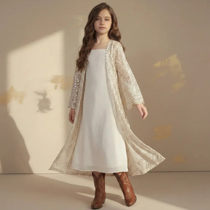 Alia Pearl Embroidered Set LAYALEE