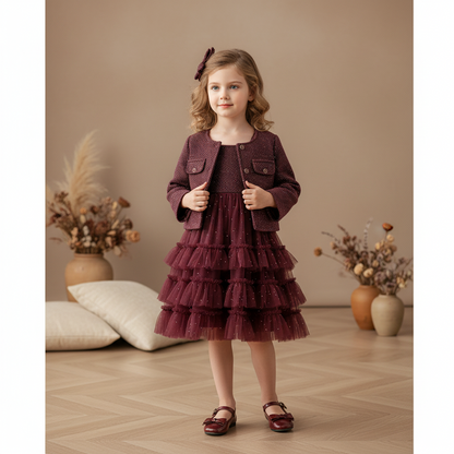 بورغندي أتيليه تويد تول سيت