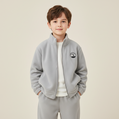 Mist Grey Nordic Cloud Thermal Fleece Set