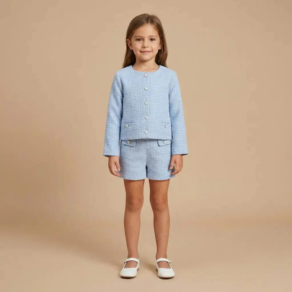 Blue Tweed Jacket TARTINE ET CHOCOLAT