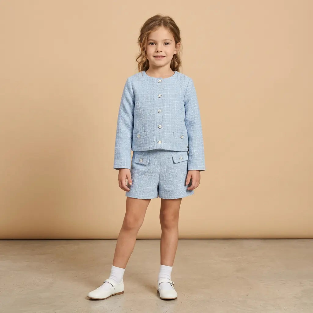 Blue Tweed Jacket TARTINE ET CHOCOLAT