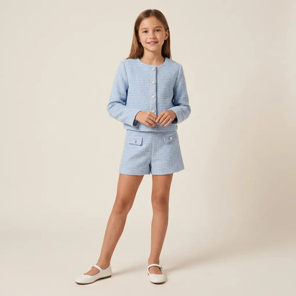 Blue Tweed Jacket TARTINE ET CHOCOLAT