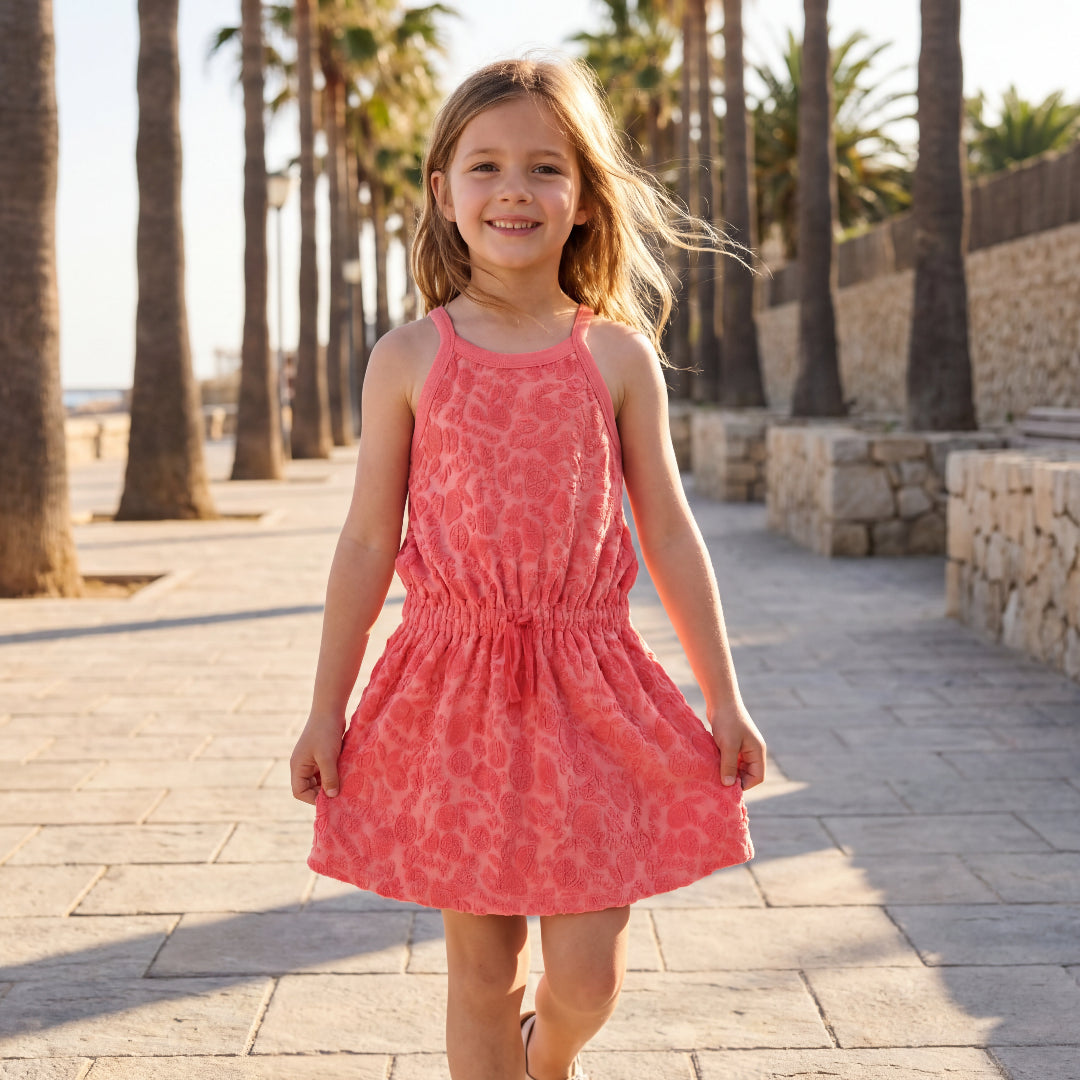 Girls Citrus Bloom Terry Dress