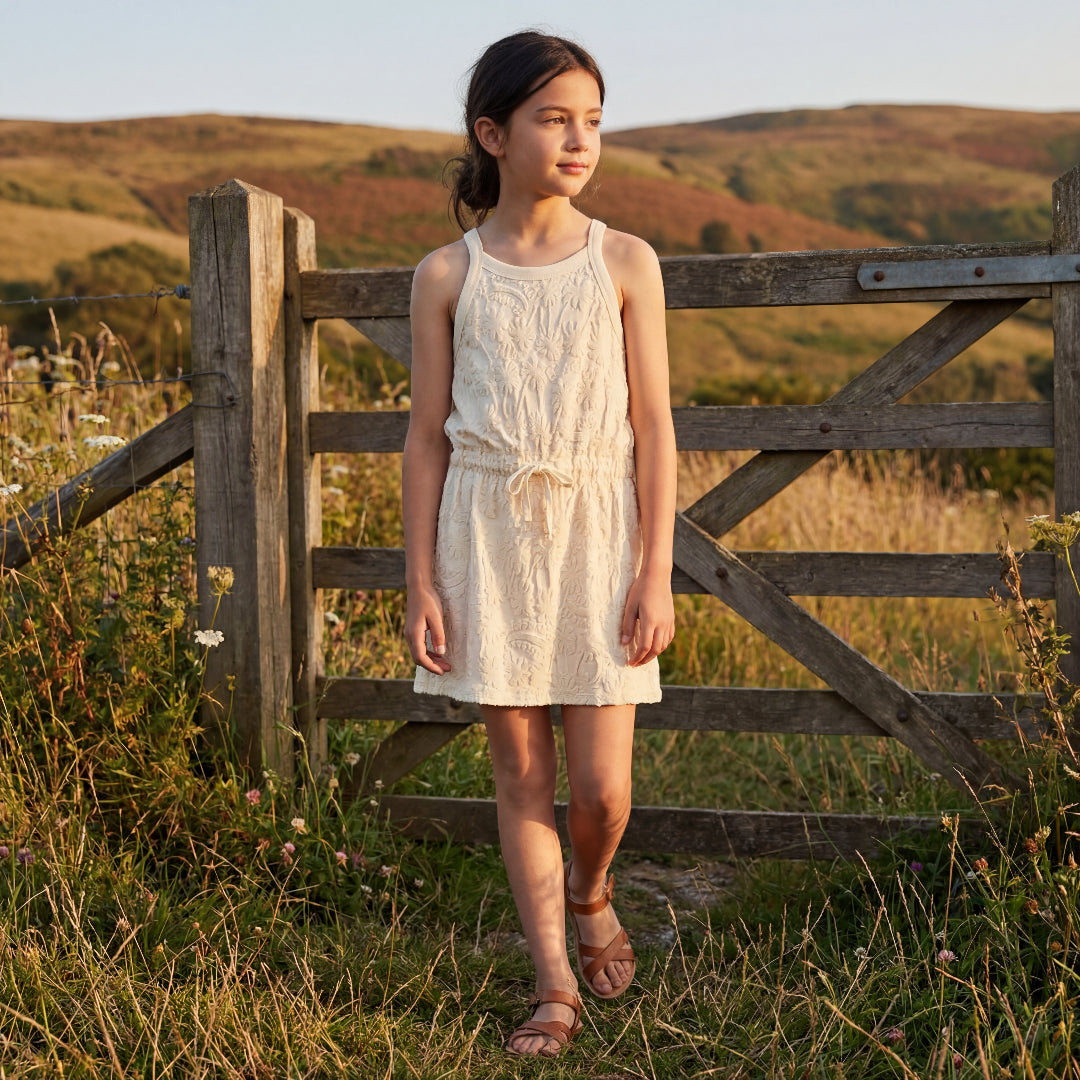 Girls Palm Breeze Terry Dress