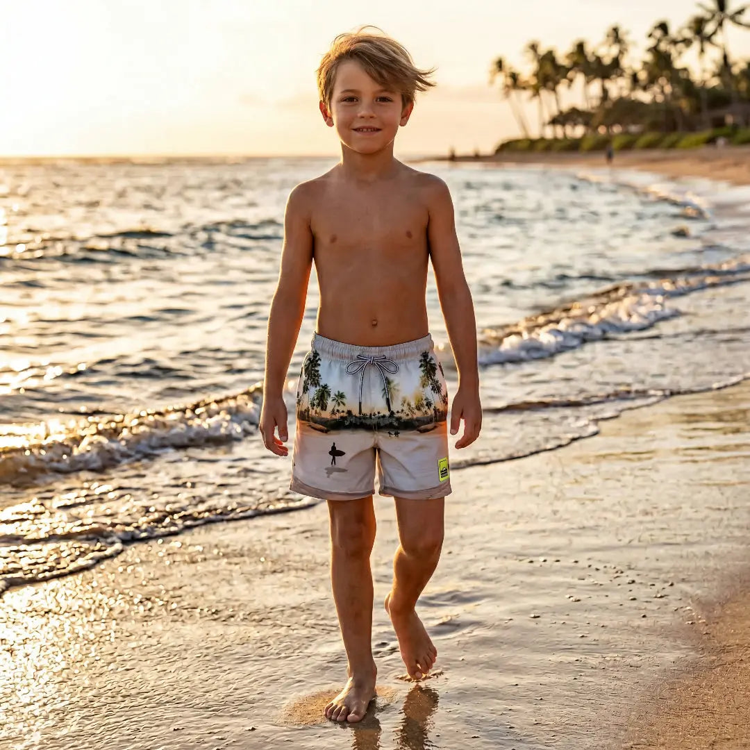 Boys Tropical Surf Beach Swim Shorts Molo