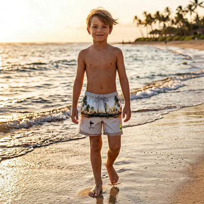 Boys Tropical Surf Beach Swim Shorts Molo