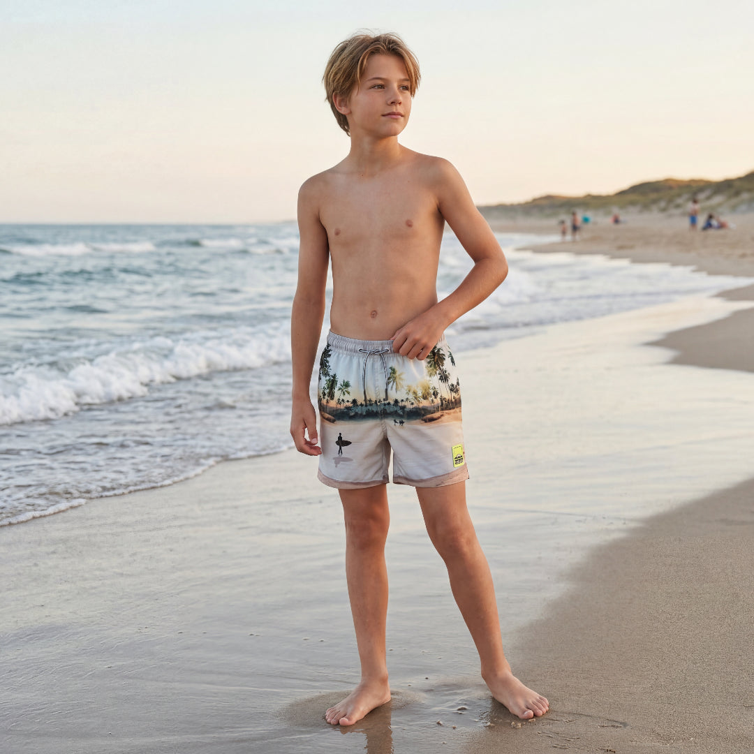 Boys Tropical Surf Beach Swim Shorts
