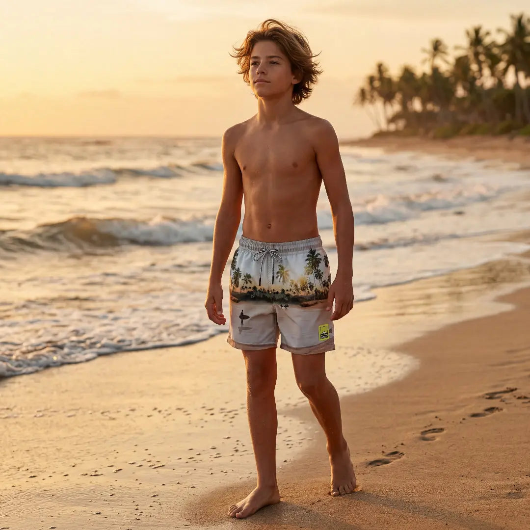 Boys Tropical Surf Beach Swim Shorts Molo
