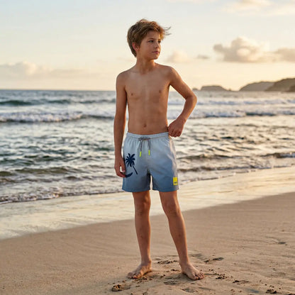 Boys Palm Breeze Blue Swim Shorts Molo