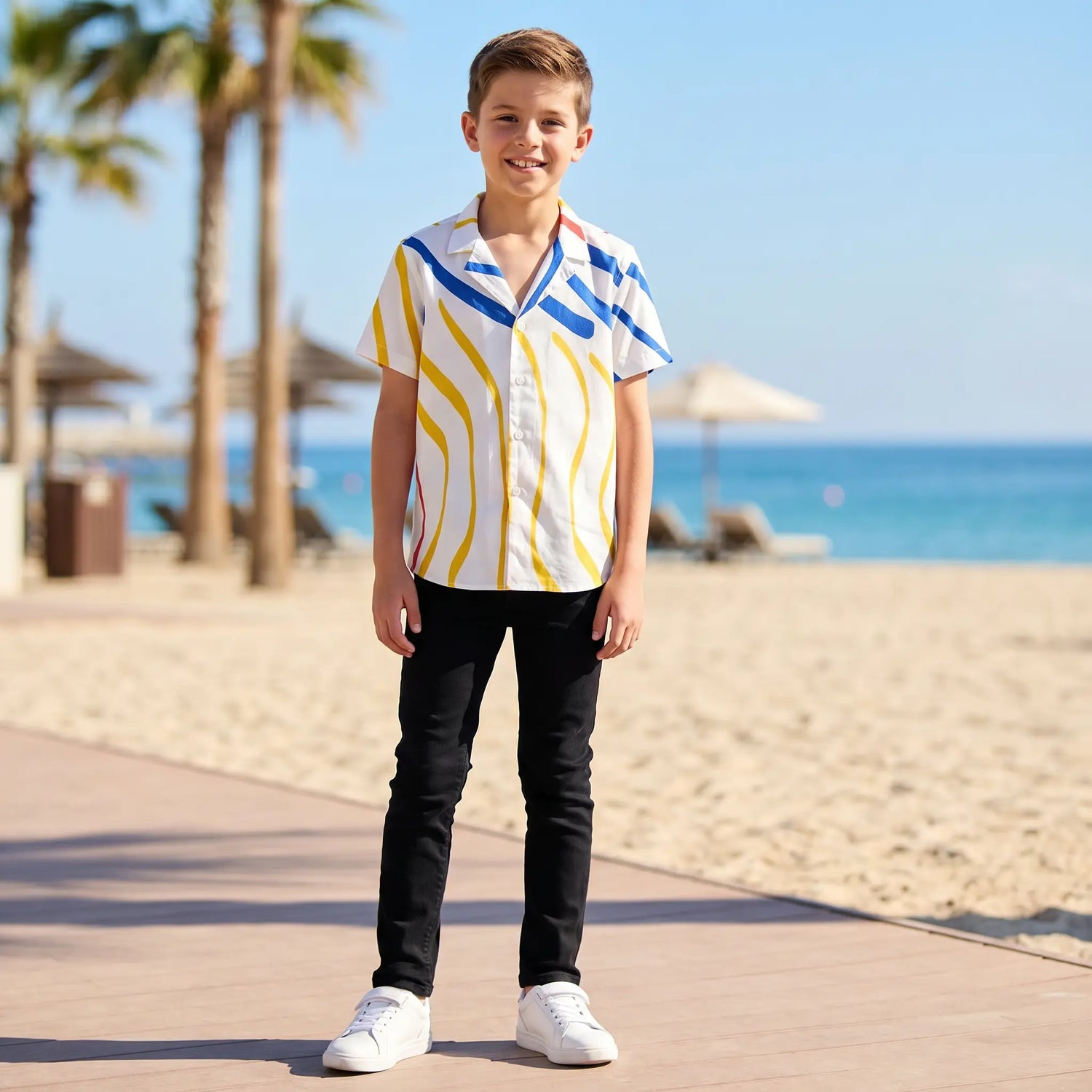 Bruno Sound Waves Shirt WOLF &amp; RITA