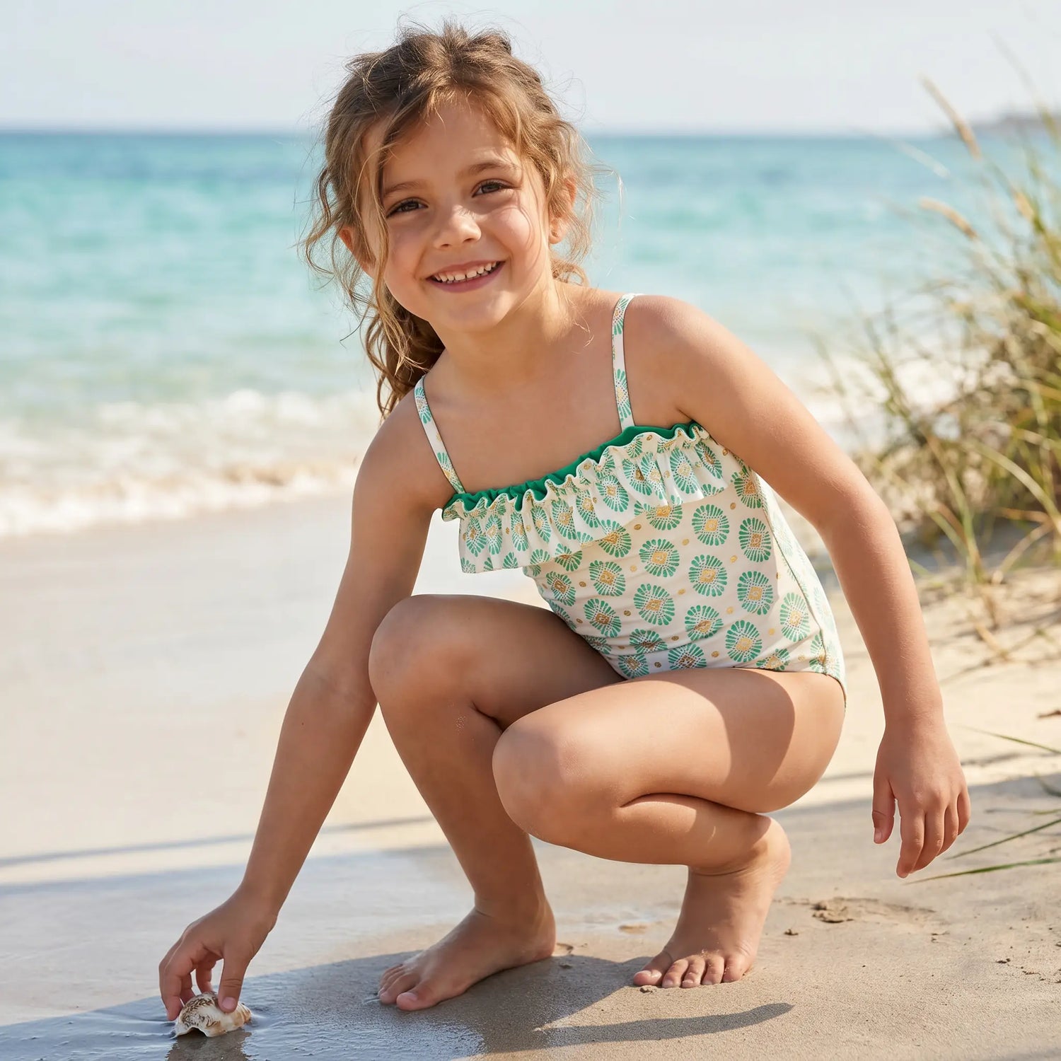 Pondicherry One Piece Girls Swimsuit LISON PARIS