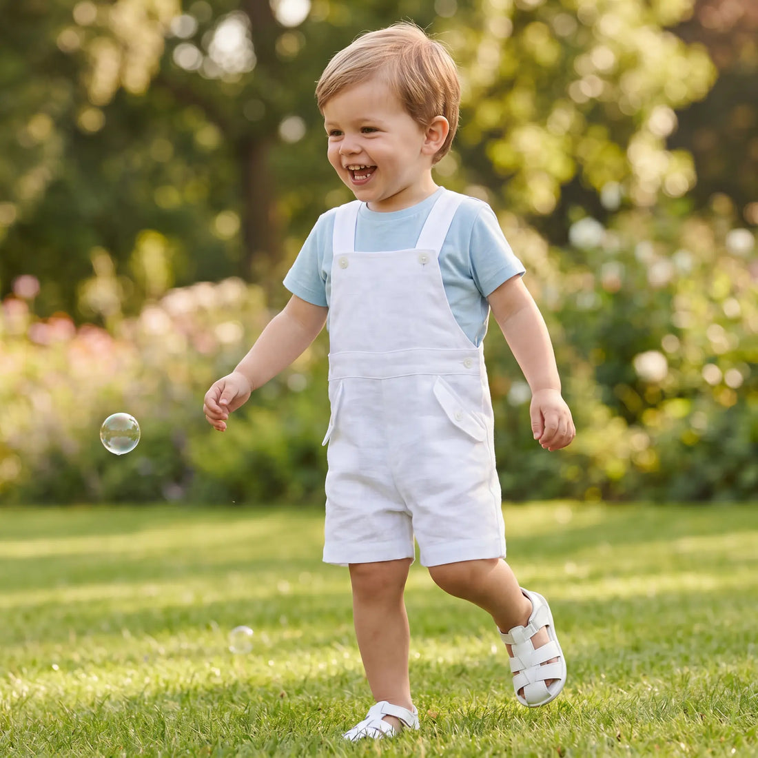 100% Linen Jumpsuit - White TARTINE ET CHOCOLAT
