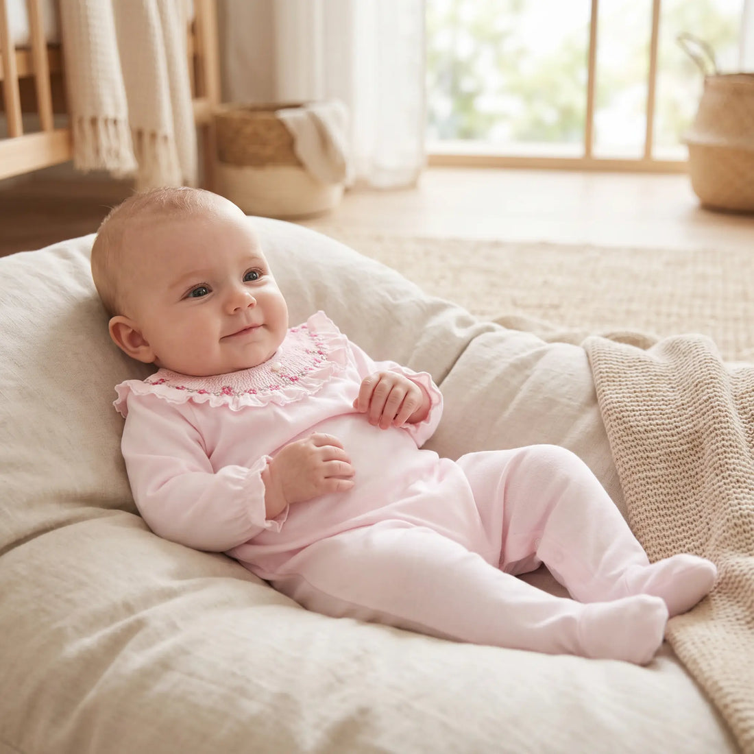 Little Flower Pink Romper TARTINE ET CHOCOLAT