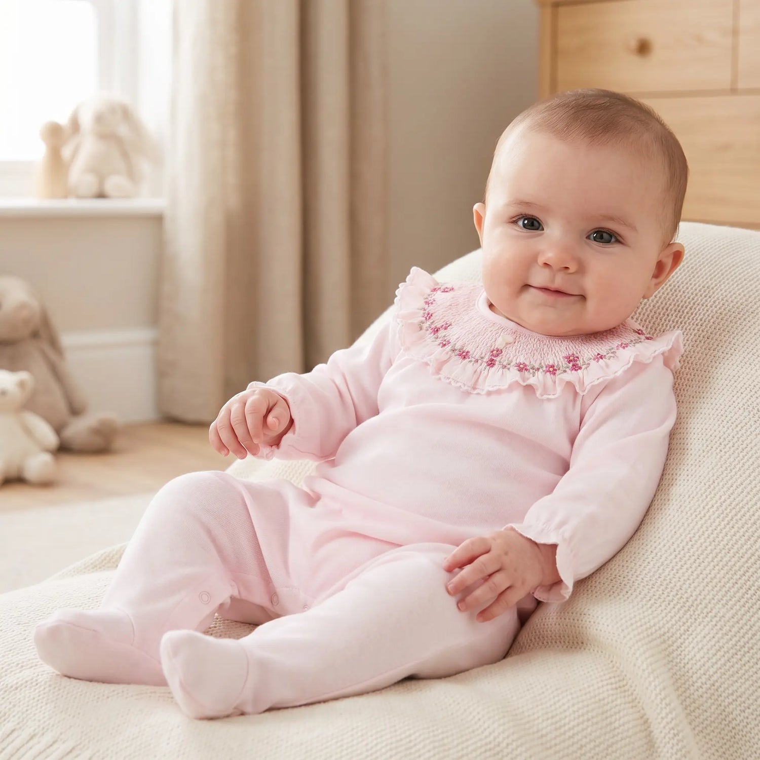 Little Flower Pink Romper TARTINE ET CHOCOLAT