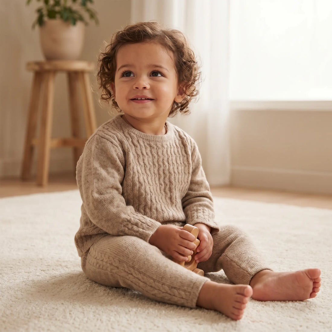 100% Cashmere Set - Beige TARTINE ET CHOCOLAT