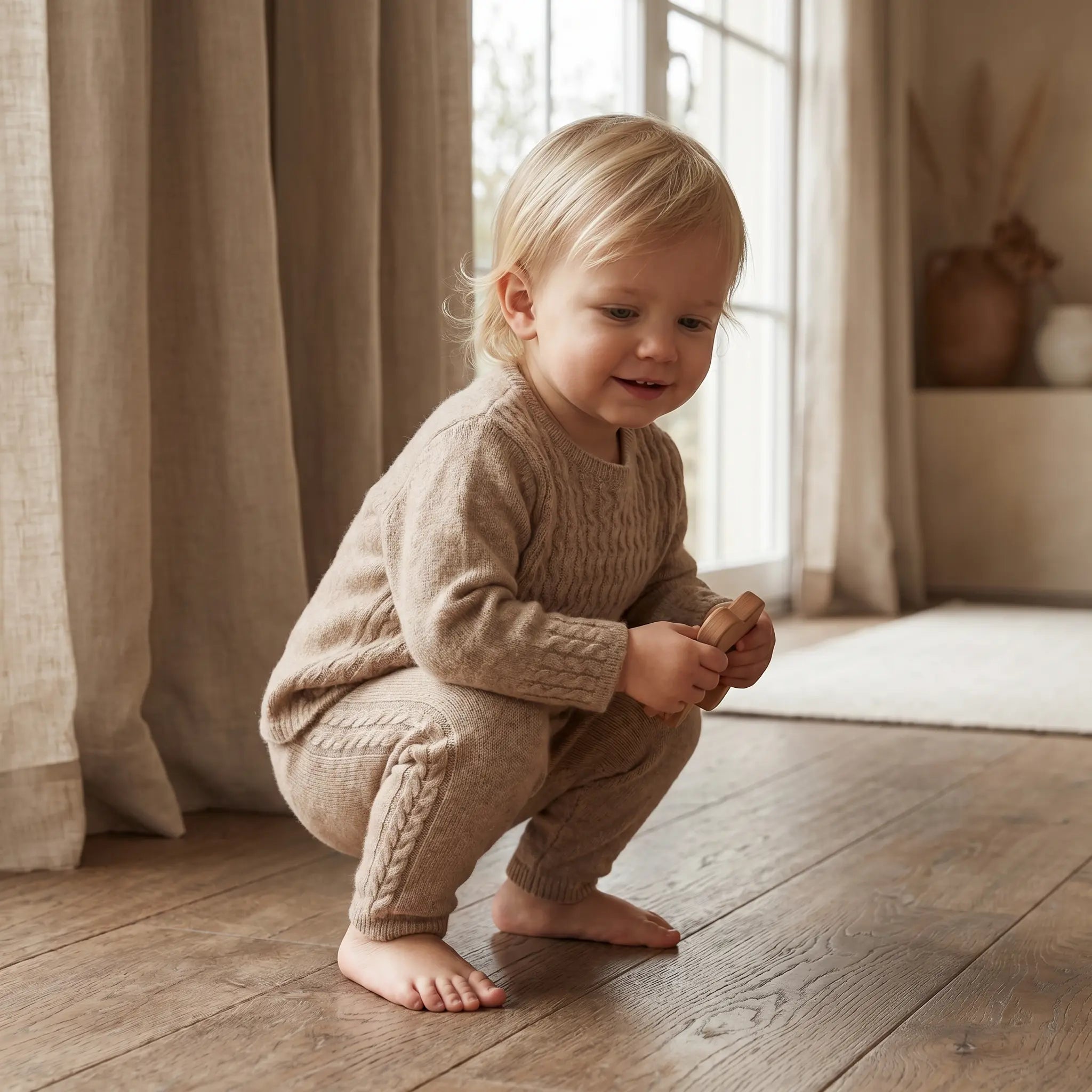 100% Cashmere Set - Beige TARTINE ET CHOCOLAT