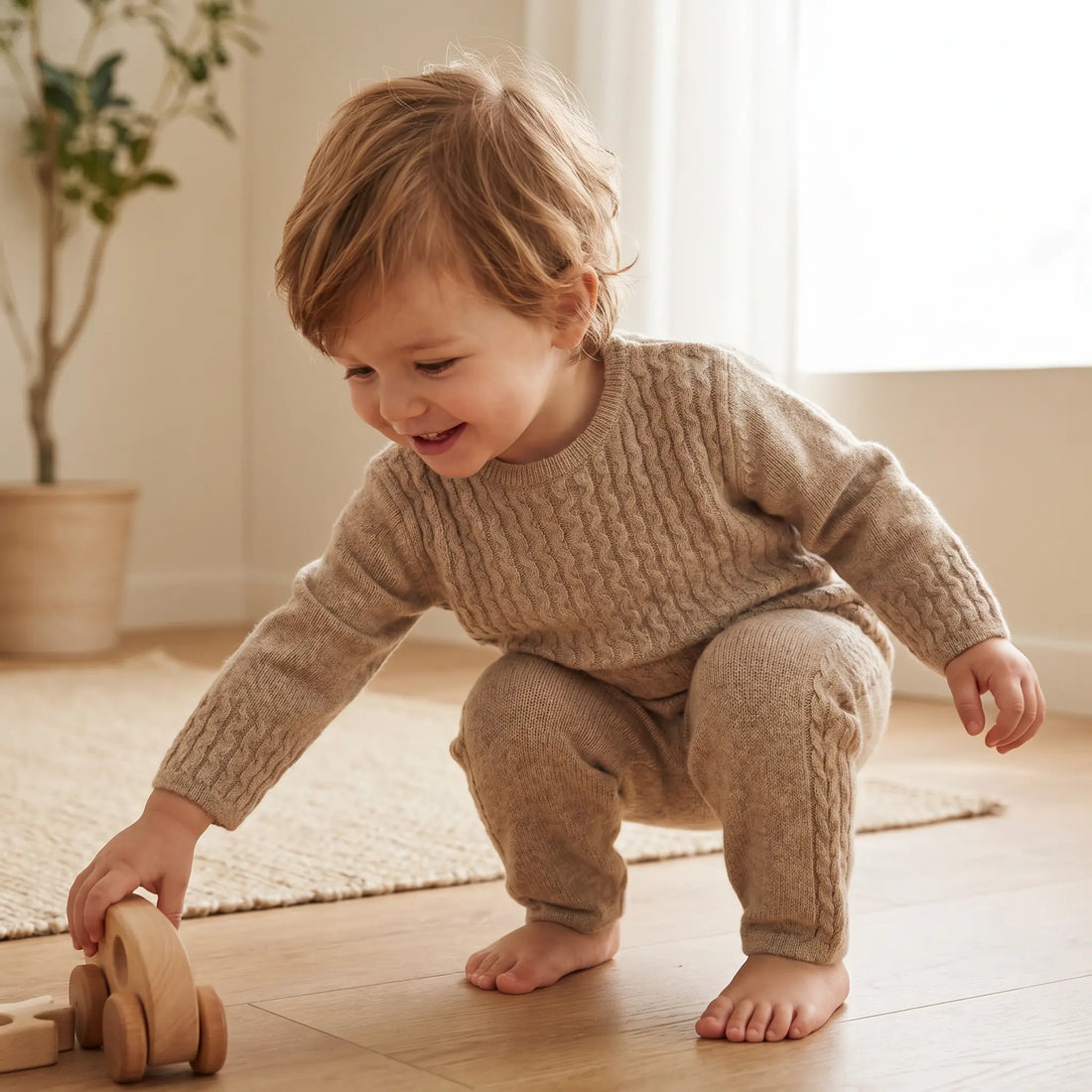 100% Cashmere Set - Beige TARTINE ET CHOCOLAT