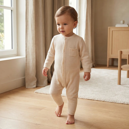 Cotton Wool Onesie - Ecru TARTINE ET CHOCOLAT