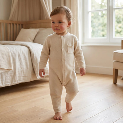 Cotton Wool Onesie - Ecru TARTINE ET CHOCOLAT