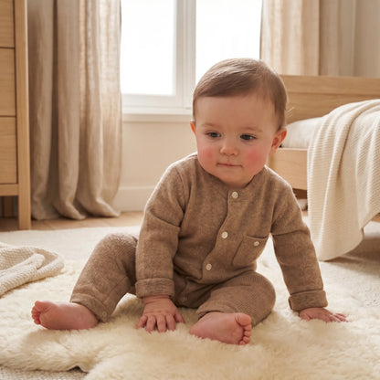 Cotton Wool Onesie - Camel TARTINE ET CHOCOLAT