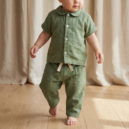 Frost Linen Baby Shirt &amp; Pants SUUKY