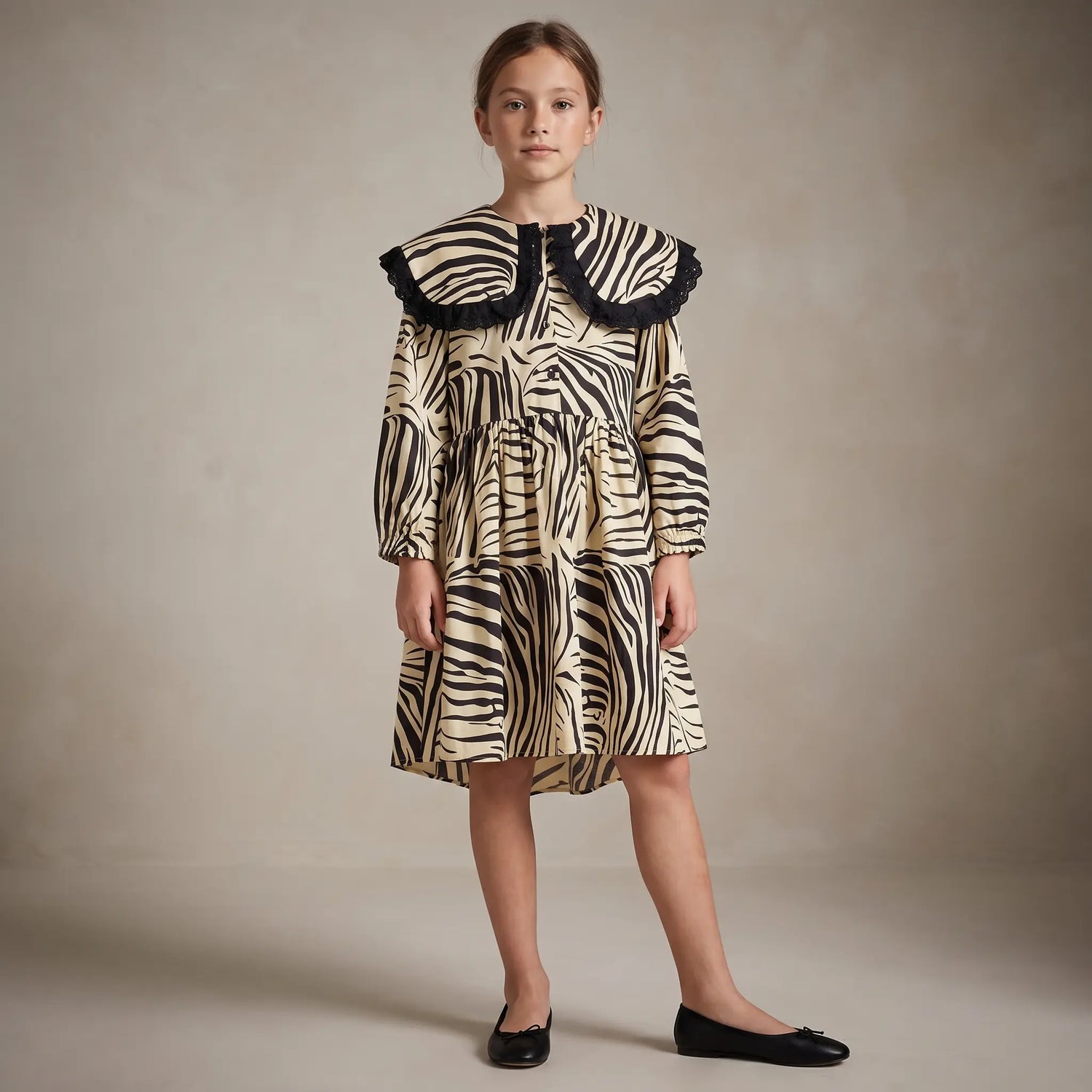 Zebra Black Dress WOLF &amp; RITA