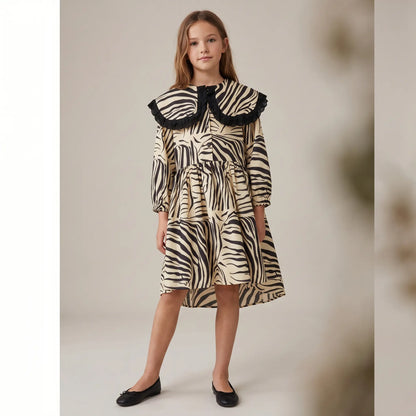 Zebra Black Dress WOLF &amp; RITA