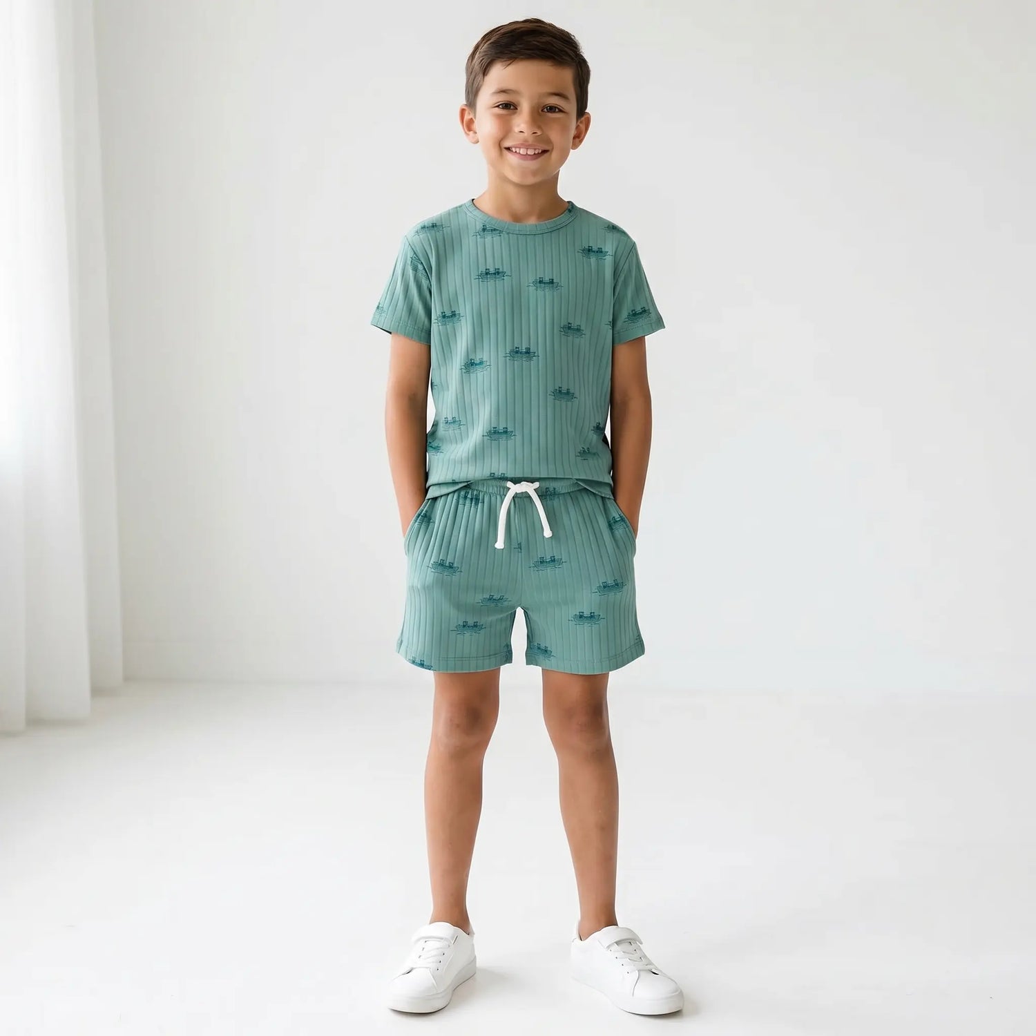 Sea Table Tee &amp; Shorts TINYCOTTONS