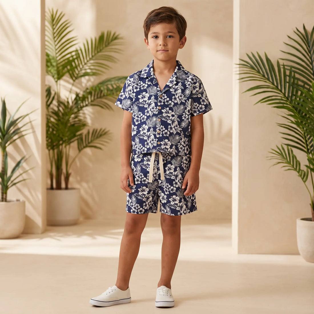 Hibiscus Boy Shirt &amp; Bermuda THE NEW SOCIETY
