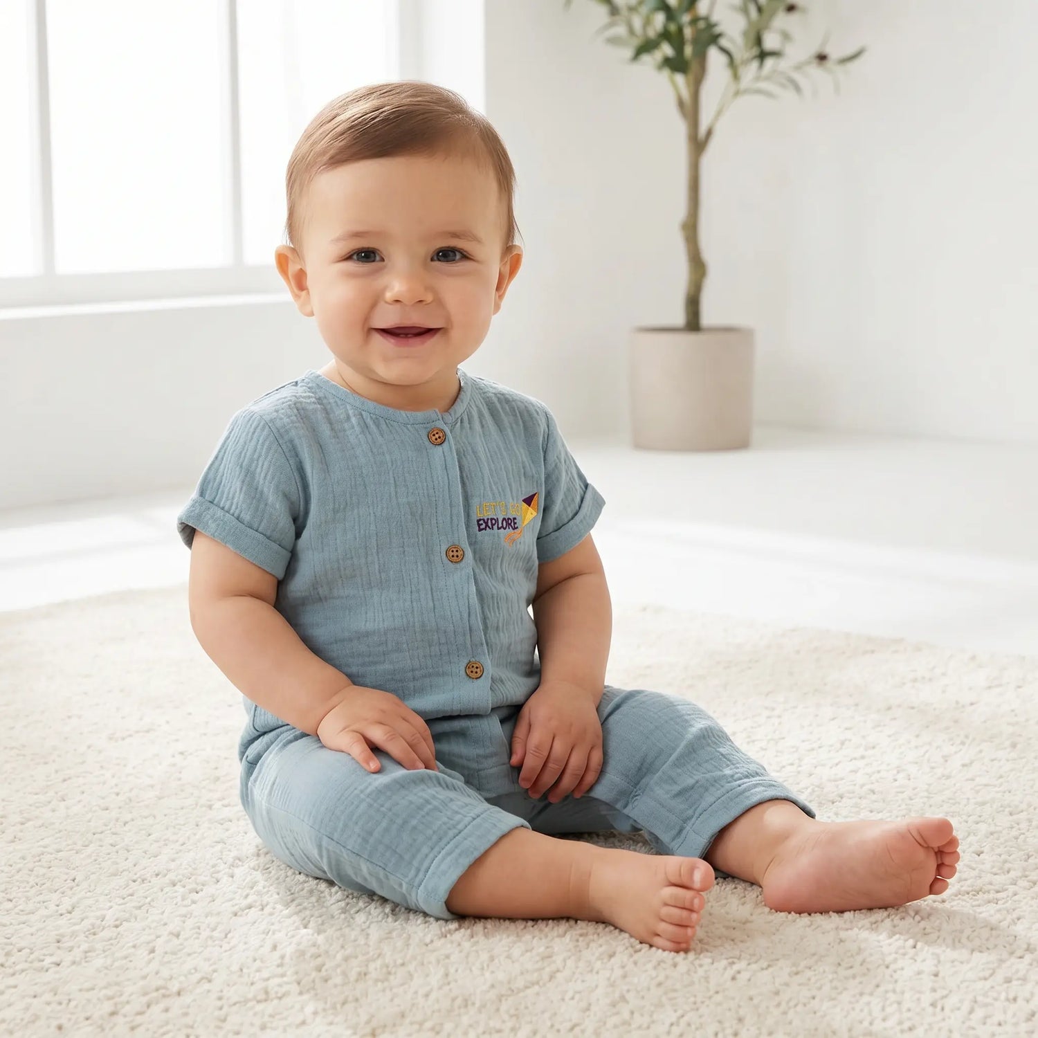 Jumpsuits Botama - Stone Blue LOUISE MISHA