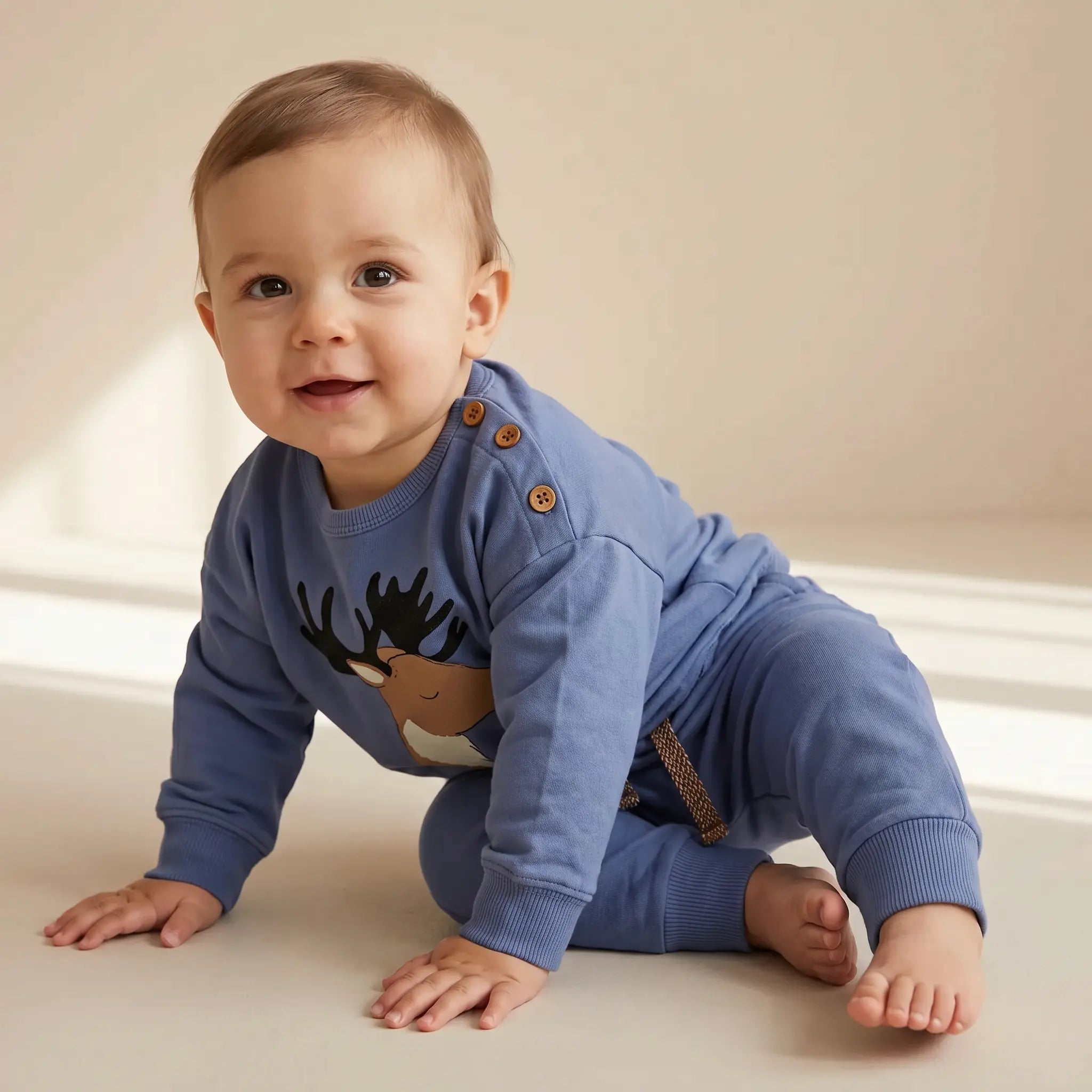 Cotton fleece Sweatshirt &amp; Pants - Inkblue BEANS BARCELONA