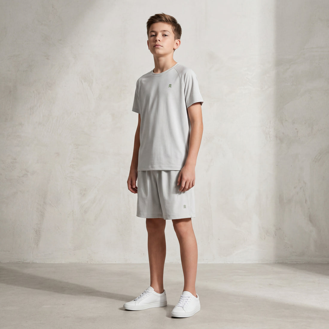 Boys Grey T-Shirt &amp; Shorts Set