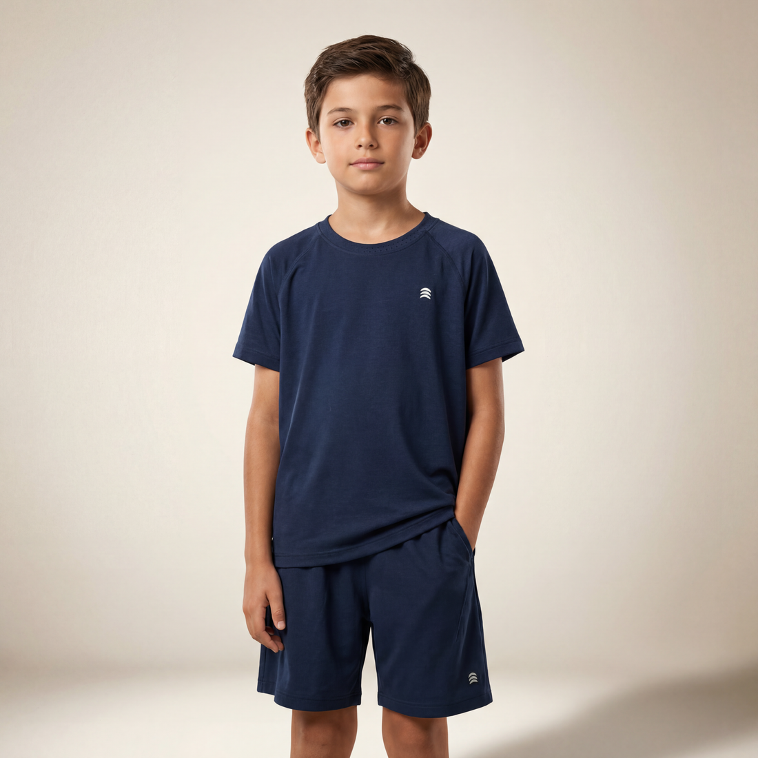 Boys Navy T-Shirt &amp; Shorts Set