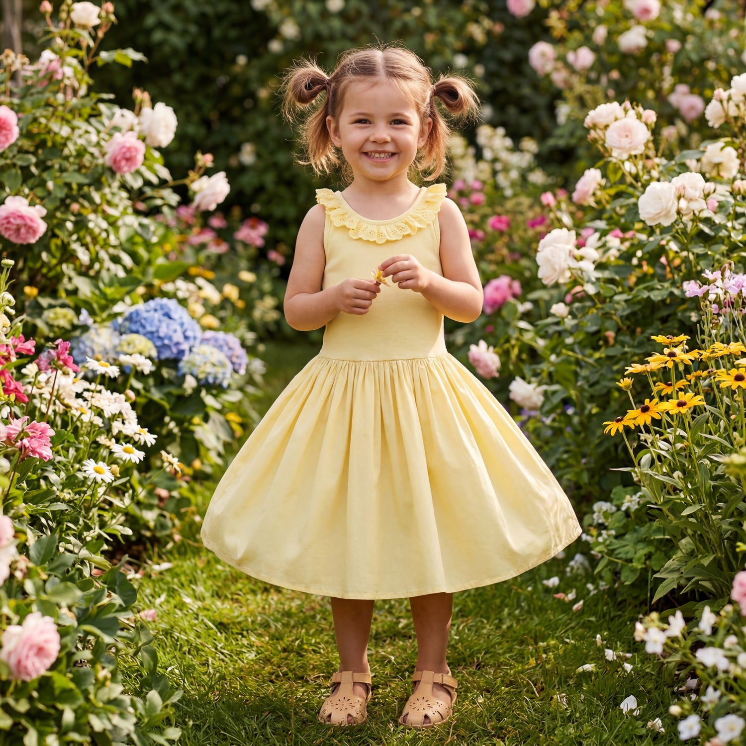 Girls Sun Bleached Organic Cotton Dress