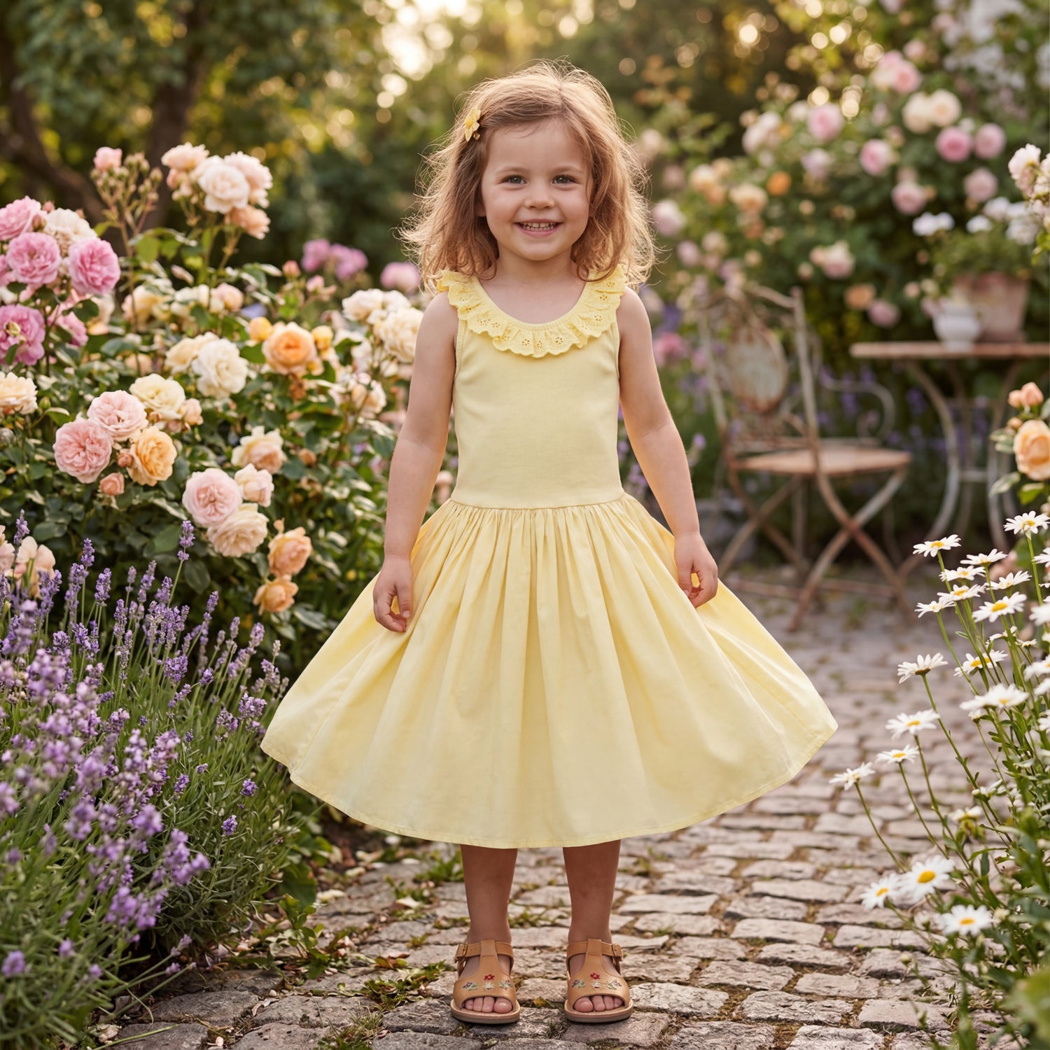 Girls Sun Bleached Organic Cotton Dress