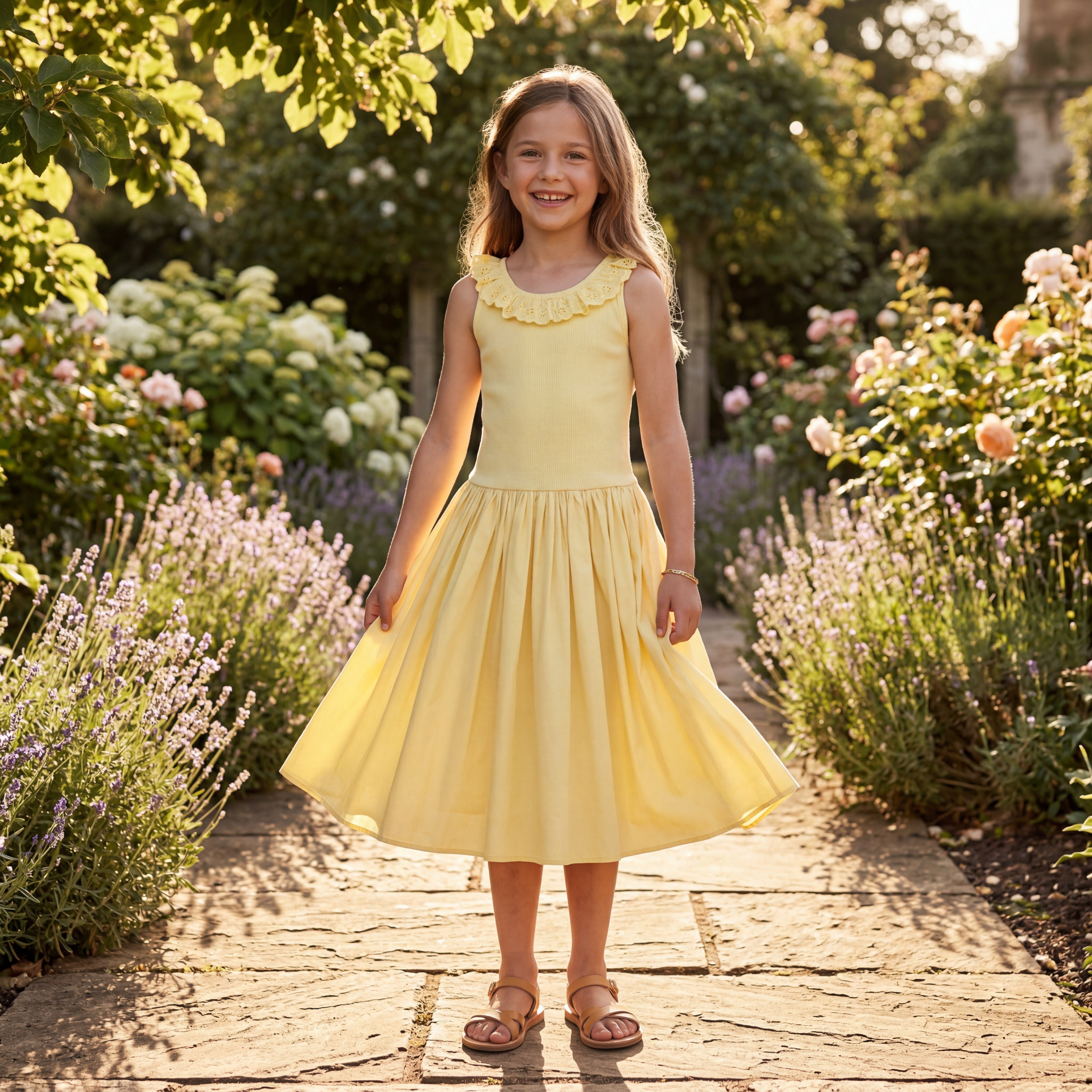 Girls Sun Bleached Organic Cotton Dress