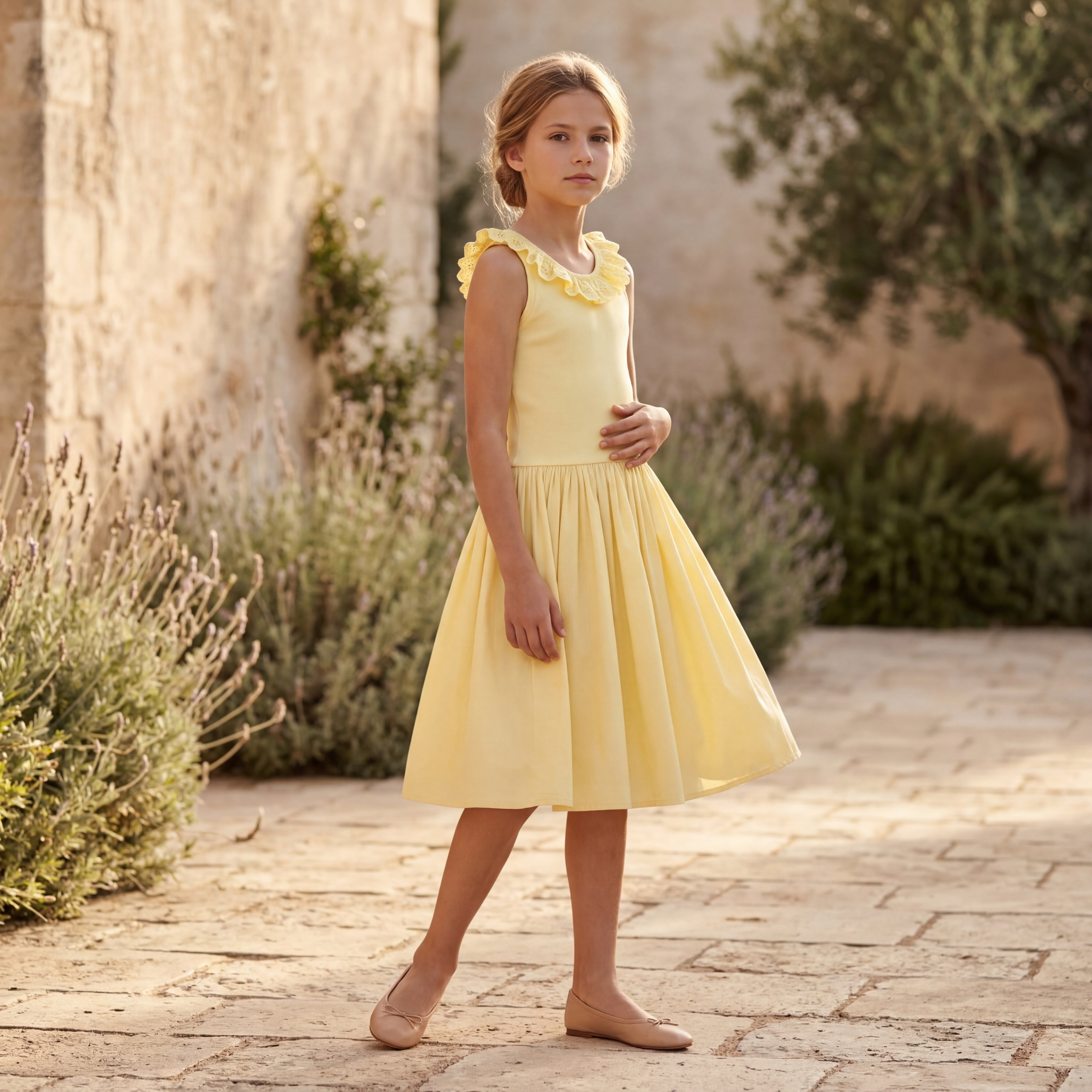 Girls Sun Bleached Organic Cotton Dress